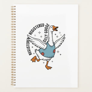 Registriertes Silly Goose Vintage Vector-Shirt-Des Planer