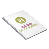 Registriertes Spiralnotizbuch für Dietetiker Notizblock (Rechte Seite)