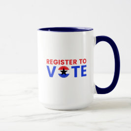 Registrierung bei der Abstimmung USA Wahl 2024 Wäh Tasse