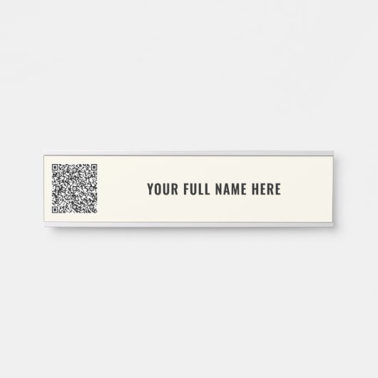 Registrierung der Geschäftsstelle mit QR-Code und Türschild (Vorderseite )