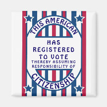 Registrierung der Wähler Prix amerikanische Staats