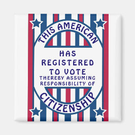 Registrierung der Wähler Prix amerikanische Staats Magnet