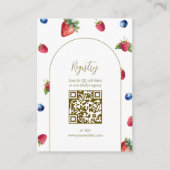 Registrierung der Wasserfarbe Berry Sweet Baby Sho Begleitkarte (Vorderseite)