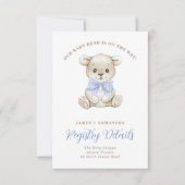 Registrierung des Blue Bow QR-Codes für Wasserfarb Ankündigung (Vorderseite)