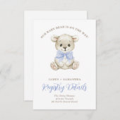 Registrierung des Blue Bow QR-Codes für Wasserfarb Ankündigung (Vorne/Hinten)