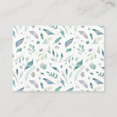 Registrierung des Brautparty "Aquarellblumen" Begleitkarte (Rückseite)
