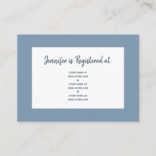 Registrierung des Brautparty "Aquarellblumen" Begleitkarte (Vorderseite)