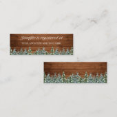 Registrierung des Brautparty für den Schneewald Mini Visitenkarte (Vorne/Hinten)