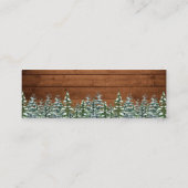 Registrierung des Brautparty für den Schneewald Mini Visitenkarte (Rückseite)