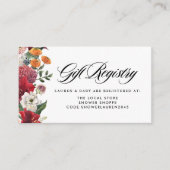 Registrierung für botanische Amaryllis und Mums Ba Begleitkarte (Vorderseite)