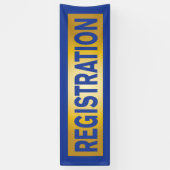 Registrierung für Event Blue und Gold Banner (Vertikal)