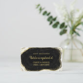 Registrierung für Schwarz-weiß- und Goldgeodendusc Begleitkarte (Stehend Vorderseite)