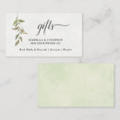 Registrierung für Wasserfarbengeschenke einfügen/E Begleitkarte (Vorne/Hinten)