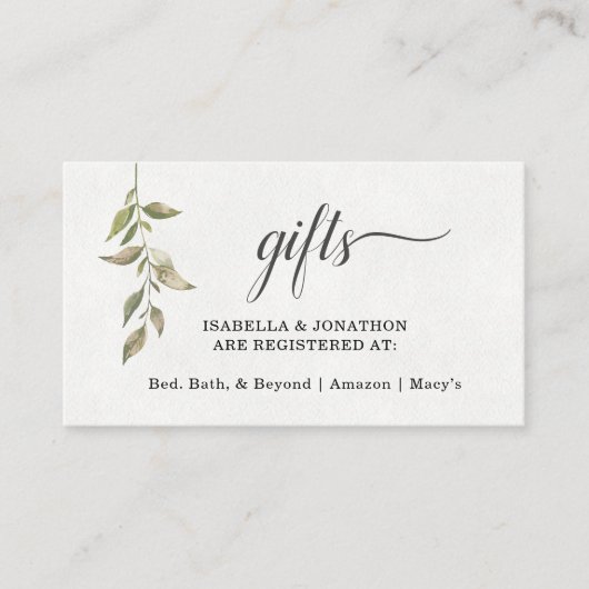 Registrierung für Wasserfarbengeschenke einfügen/E Begleitkarte (Vorderseite)