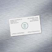 Registrierung Ihrer Logofirmen Magnetische Visitenkarte (Beispiel)