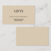 Registrierung lila und goldener Blumengeschenke Begleitkarte (Vorne/Hinten)