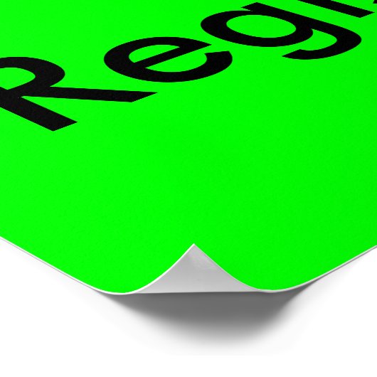 Registrierung Poster (Ecke)