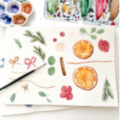 Registrierung von Boho Winter Dried Citrus Floral  Begleitkarte