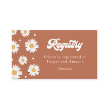 Registrierung von Daisy Retro Baby Shower