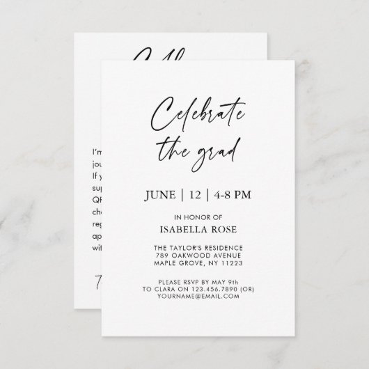 Registrierung von Geschenkgutschriften für Minimal Begleitkarte (Vorne/Hinten)