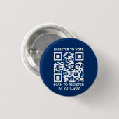 Registrierung zur Abstimmung scannable QR Code Cus Button (Vorne & Hinten)