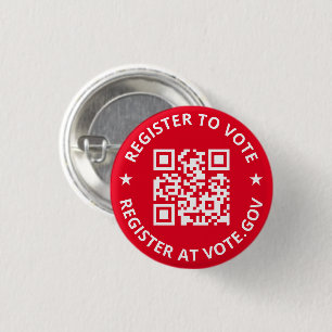 Registrierung zur Abstimmung scannerfarbener QR-Co Button