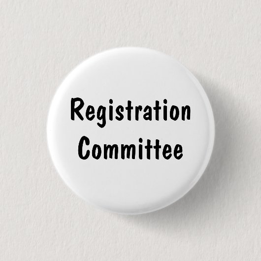 Registrierungsausschuss Button (Vorderseite)