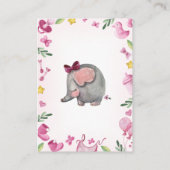 Registrierungskarte | Babydusche | Begleitkarte (Rückseite)