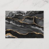 Registrierungskarte Formelles Classic Black Agate Begleitkarte (Rückseite)