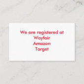 Registrierungskarte für das Gold Heft Frame Image Begleitkarte (Rückseite)