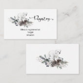 Registrierungskarte für das Winter Baby Begleitkarte (Vorne/Hinten)
