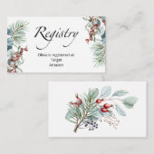 Registrierungskarte für das Winter Baby Begleitkarte (Vorne/Hinten)