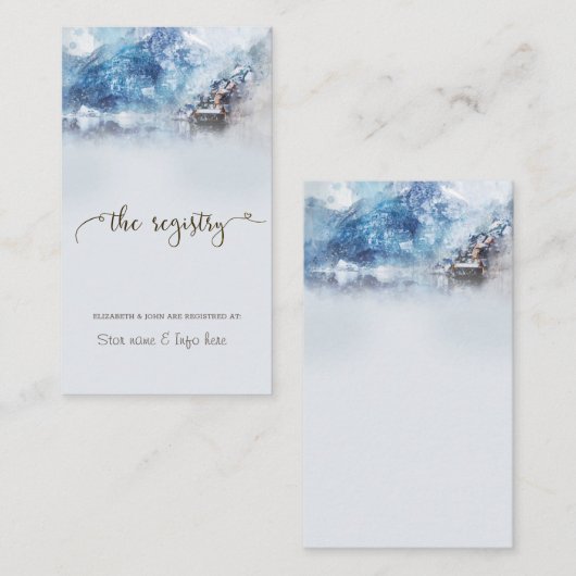 Registrierungskarte für den Winterbergsee Begleitkarte (Vorne/Hinten)