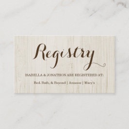 Registrierungskarte für Geschenkgutschrift Begleitkarte