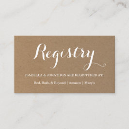 Registrierungskarte für Geschenkgutschrift Begleitkarte