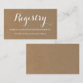 Registrierungskarte für Geschenkgutschrift Begleitkarte (Vorne/Hinten)