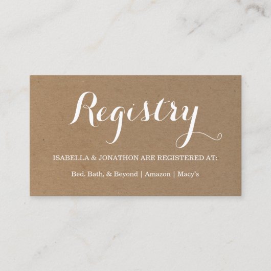 Registrierungskarte für Geschenkgutschrift Begleitkarte (Vorderseite)