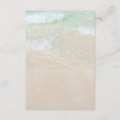 Registrierungskarte für See und Sandhochzeiten Begleitkarte (Rückseite)