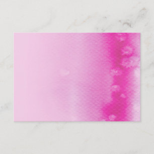 REGISTRIERUNGSKARTE: Ober-Aquarellfarbe fuschia ro Begleitkarte