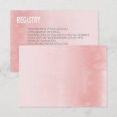 REGISTRIERUNGSKARTE ombre Aquarell Einladung (Vorne/Hinten)