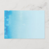 REGISTRIERUNGSKARTE :: ombre watercolor blue Begleitkarte (Rückseite)
