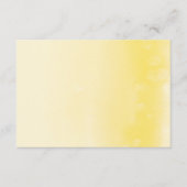 REGISTRIERUNGSKARTE :: ombre watercolor gelb Begleitkarte (Vorderseite)