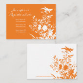 Registrierungskarte Wildblume Begleitkarte (Vorne/Hinten)