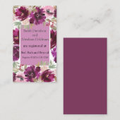 Registrierungskarten Hochzeitskarte Visitenkarte (Vorne/Hinten)