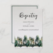 Registrierungsschlüssel. Wasserfarbenwald Begleitkarte (Vorne/Hinten)