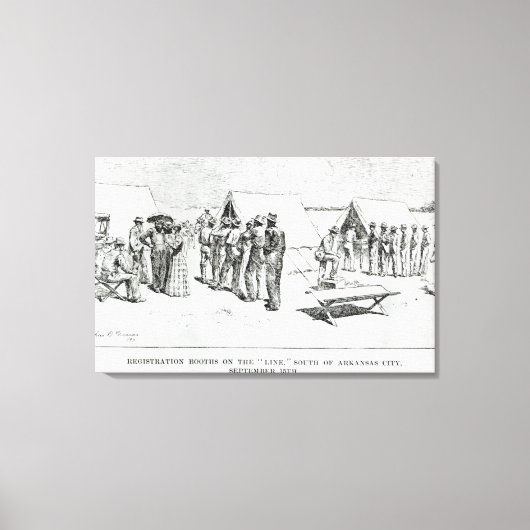 Registrierungsstellen Leinwanddruck (Vorderseite)