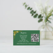 Registry Details - Emerald Green & Gold Begleitkarte (Stehend Vorderseite)