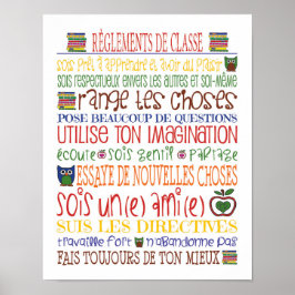 Reglements de Classe Poster