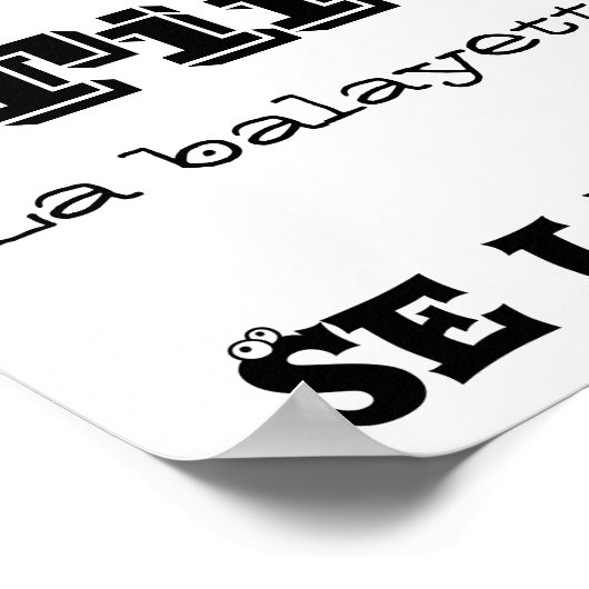 Règles des toilettes poster (Ecke)