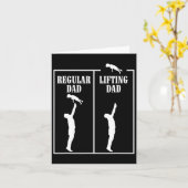 Reglicher Vater Vater Lifting Funny Bodybuilding W Karte (Gelbe Blume)